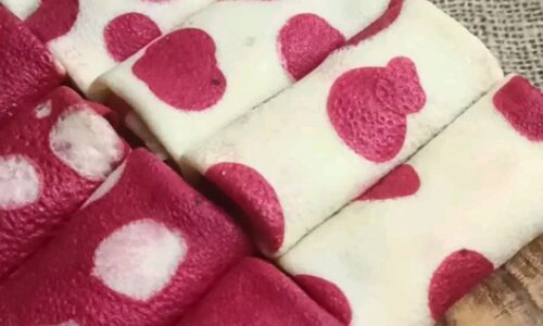 Dadar Gulung Polkadot Merah Putih