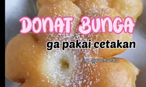 Donat Maizena Bentuk Bunga
