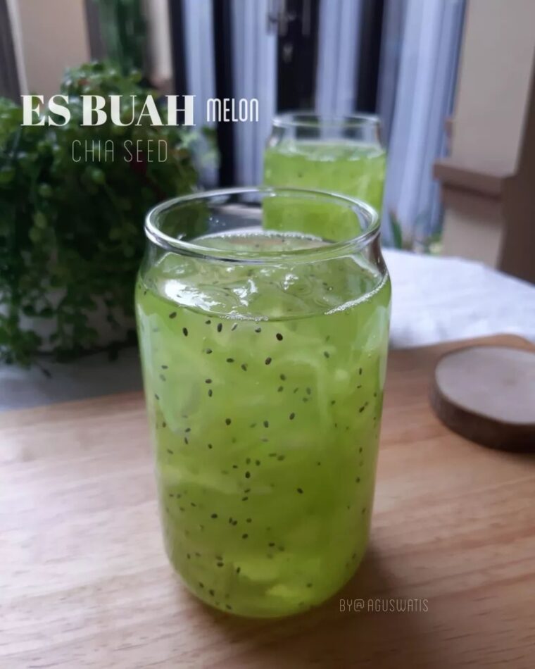 Resep Es Buah Melon Chia Seed Dari aguswatis
