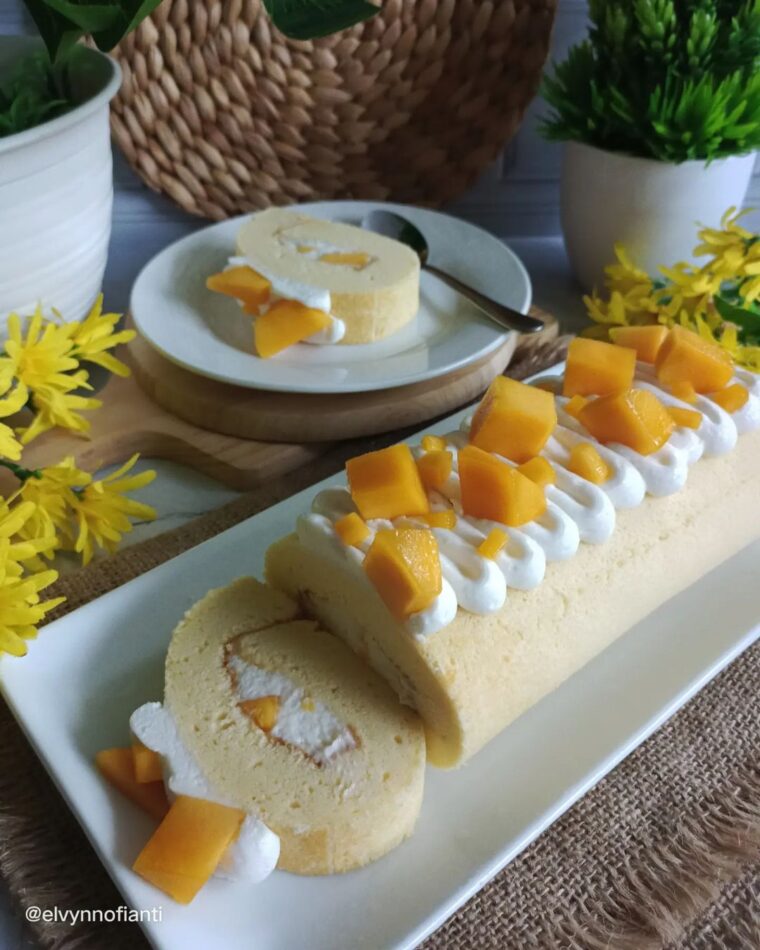 Resep Mango Swiss Roll Dari elvynnofianti