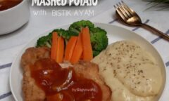 Resep Mashed Potato With Bistik Ayam Dari aguswatis