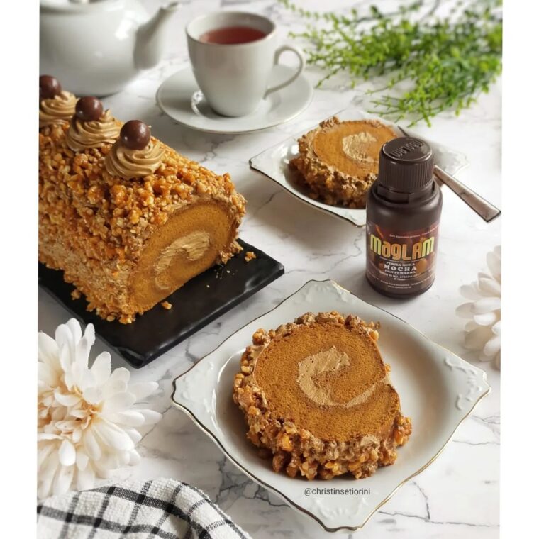 Resep Mocca Nougat Rollcake Dari christinsetiorini