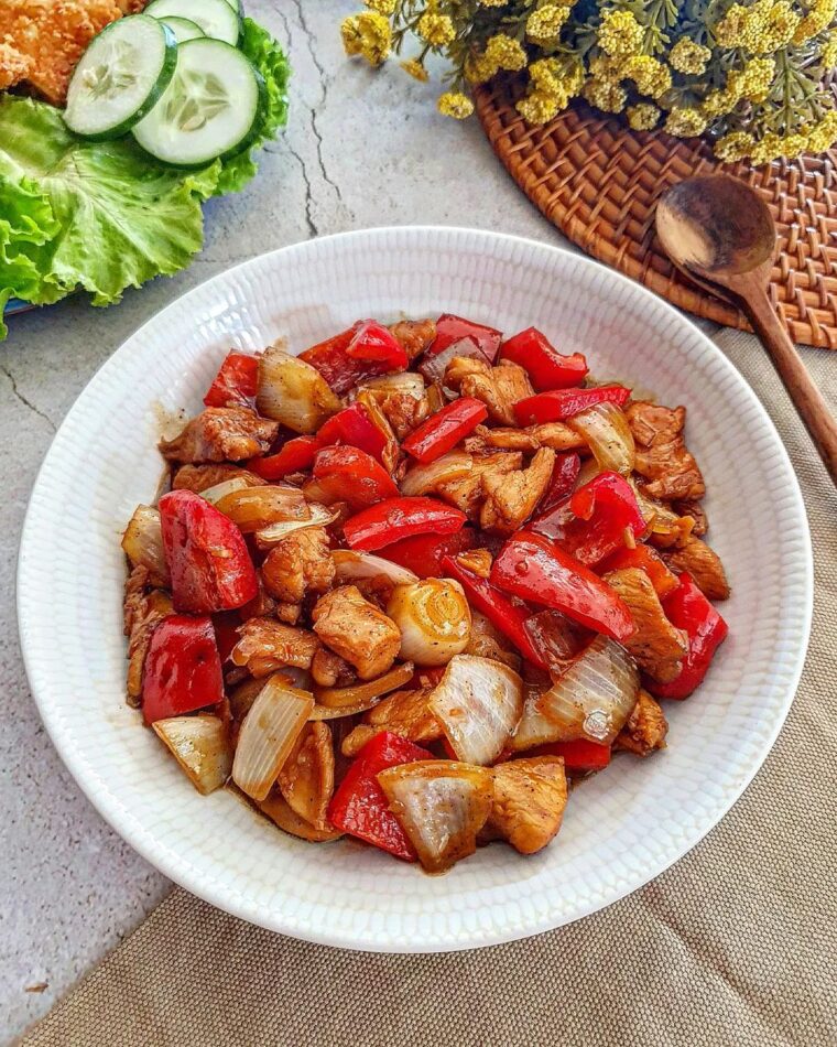 Resep Paprika Ayam Saus Lada Hitam Dari yscooking