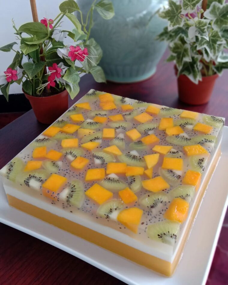 Resep Pudding Lapis Buah Segar Dari elvynnofianti