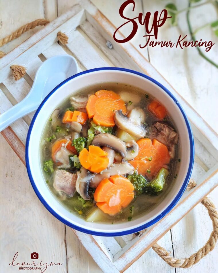 Resep Sup Jamur Kancing Dari dapur_izma