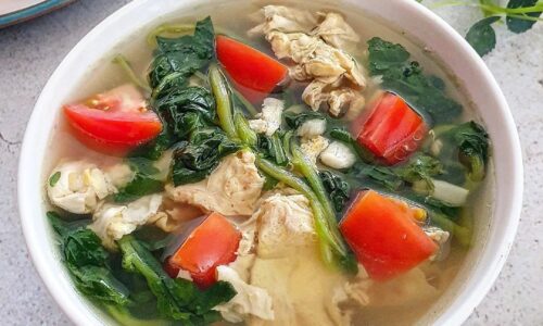 Sup Selada Air Telur - Masakan dari Selada