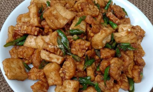 Tempe Tahu Cabe Hijau - Masakan dari Tahu dan Tempe