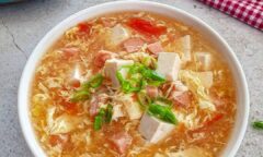 Resep Tofu Egg Drop Soup Dari yscooking