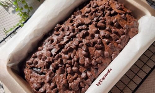 Triple Chocolate Banana Bread (Tanpa Telur)