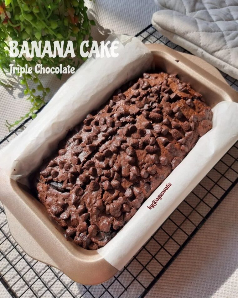 Resep Triple Chocolate Banana Bread (Tanpa Telur) Dari aguswatis