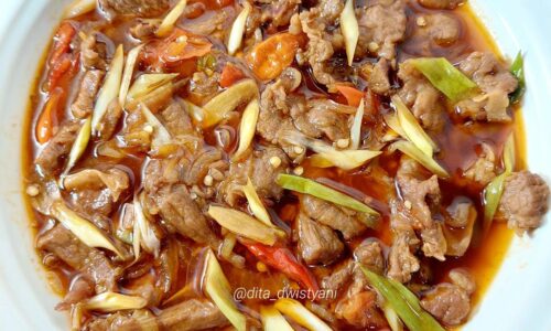 Tumis Daging Daun Bawang