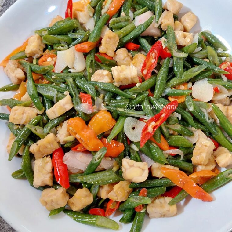 Resep Tumis Kacang Panjang Tempe Dari dita_dwistyani