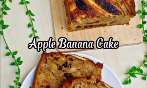 Apple Banana Cake - Kue dari Gula Palem
