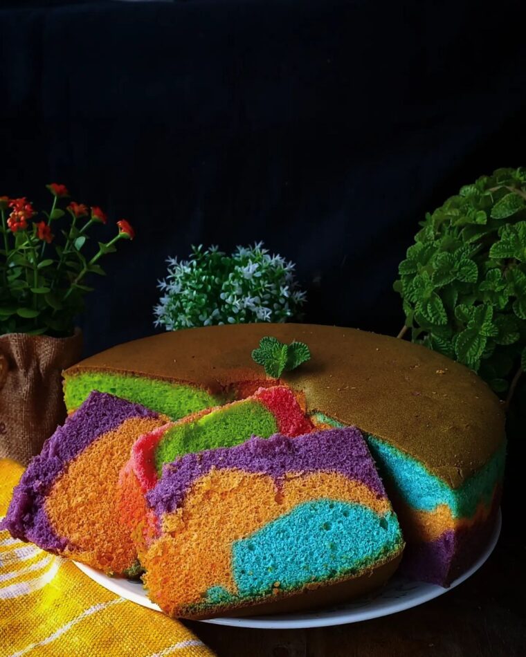 Resep Chiffon Rainbow Cake Dari mama_aurel_aerilyn