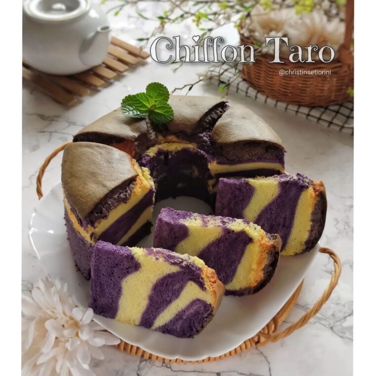 Resep Chiffon Taro Dari christinsetiorini