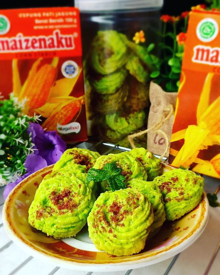 Resep Coconut Pandan Cookies Gula Melaka Dari mama_aurel_aerilyn