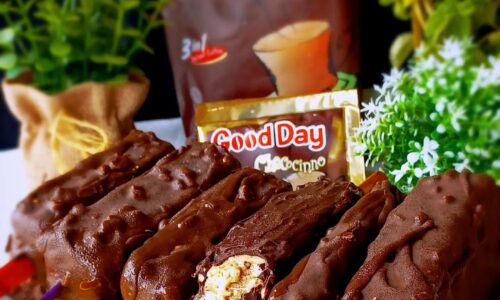 Es Cream Magnum Pisang Bakar - Kue dari Coklat dan Kacang Tanah