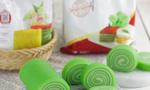 Lapis Gulung Pandan Tapioka