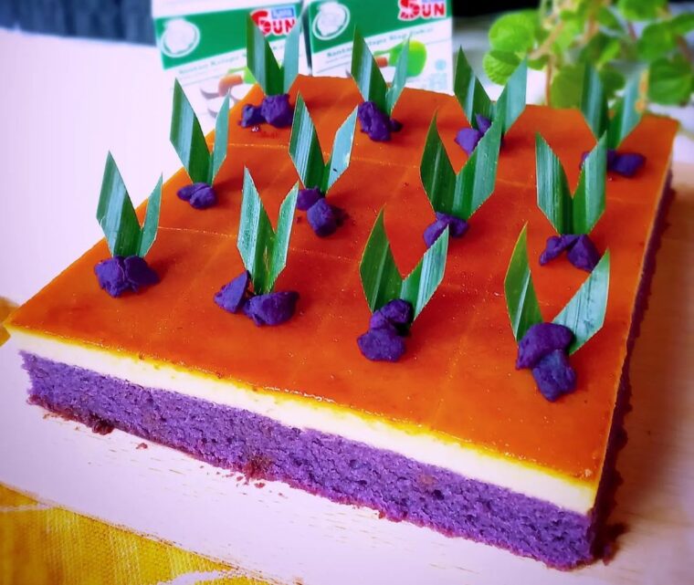 Resep Magic Ube Cake Dari mama_aurel_aerilyn
