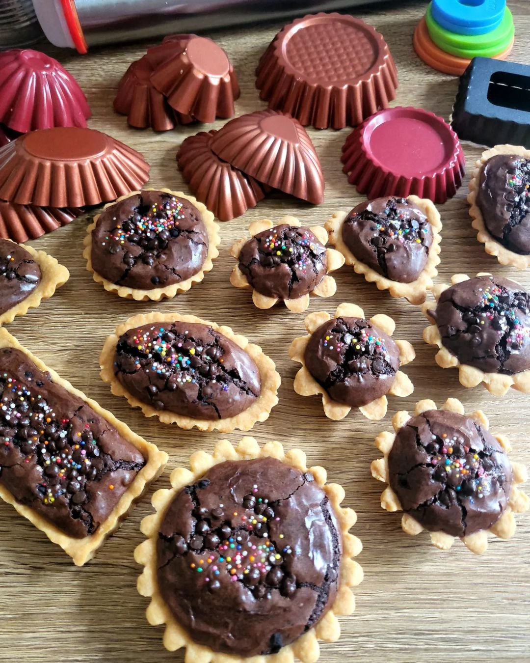 Resep Mini Brownies Pie dari @plasa.cake