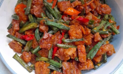 Oseng Tempe Kacang Panjang