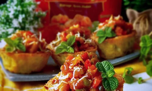 Potato Cup Spicy Chicken Karage