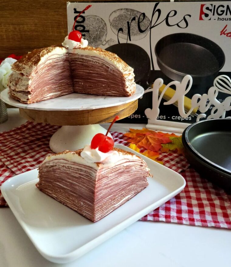 Resep Red Velvet Mille Crepes Dari plasa.cake