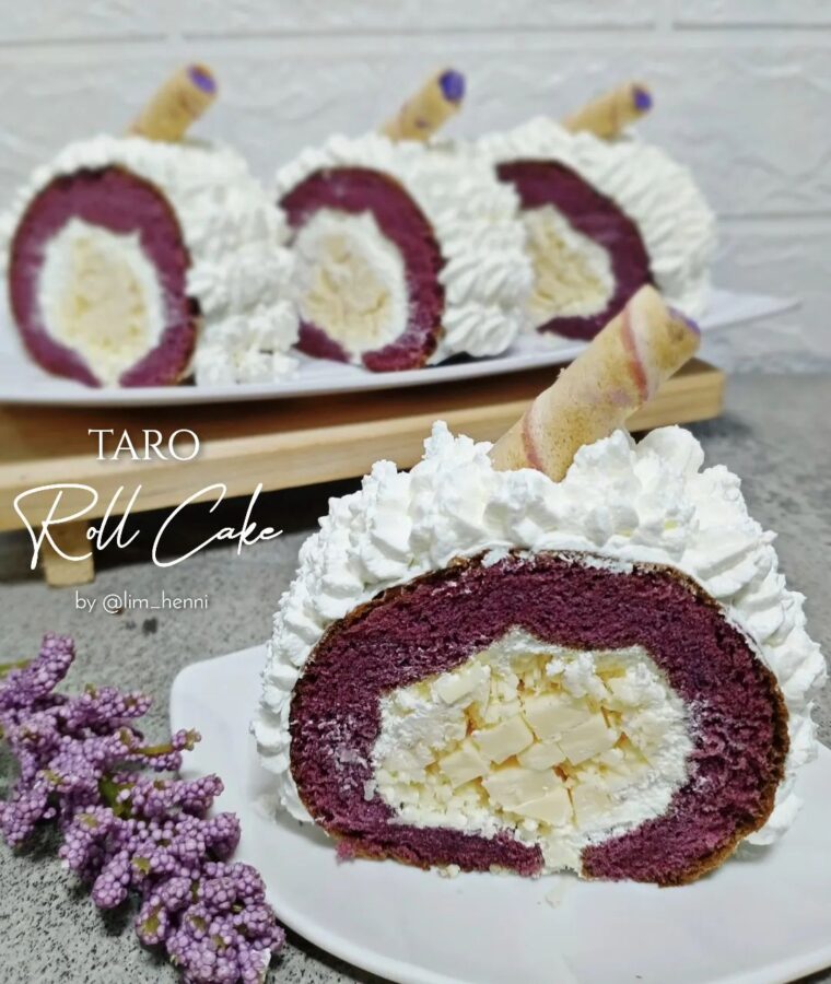 Resep Taro Roll Cake Dari lim_henni