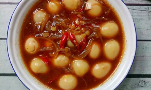 Telur Puyuh Saus Inggris - Masakan dari Telur Puyuh