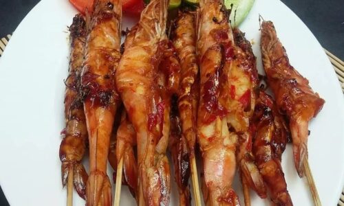 Udang Bakar Saos Asem