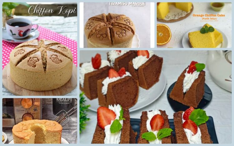 15 Aneka Resep Chiffon Cake Enak Dan Simpel