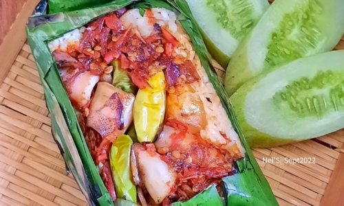 Asi Bakar Cumi Asin - Masakan dari Santan