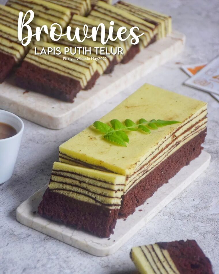 Resep Brownies Lapis (Putih Telur) Dari fitriyas_widodo