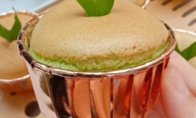 Chiffon Pandan Cupcake