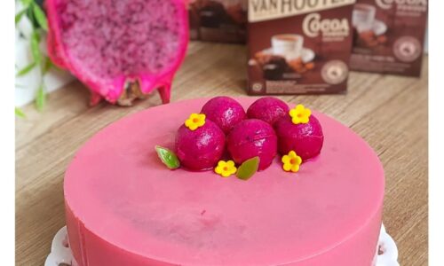 Dragon Fruit Jelly Cake