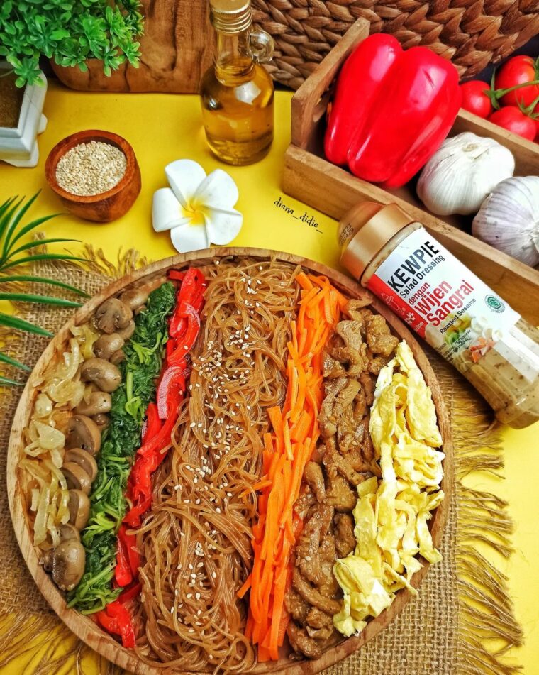Resep Korean Japchae Ala Kewpie Wijen Sangrai Dari diana_didie_