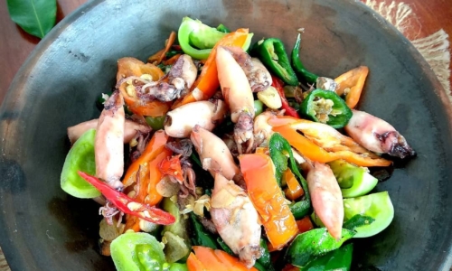 Oseng Cumi Asin Cabe Ijo