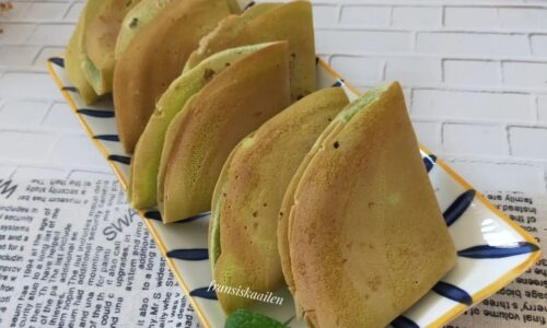 Pandan Cheese Crepes