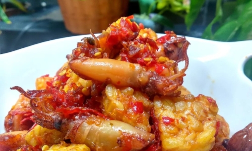 Pedas Manis Tempe Cumi Asin