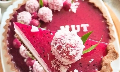 Puding Pie Klepon Buah Naga