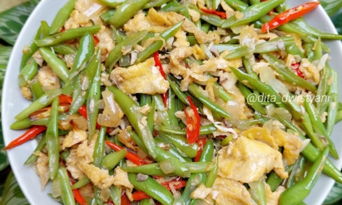 Tumis Buncis Telur