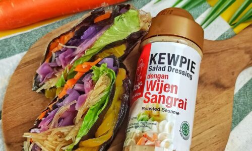 Vegetable Wrapping Salad Ala Kewpie Wijen Sangrai - Masakan dari Soun