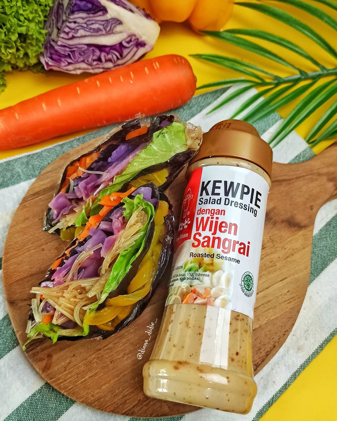 Resep Vegetable Wrapping Salad Ala Kewpie Wijen Sangrai dari diana_didie_