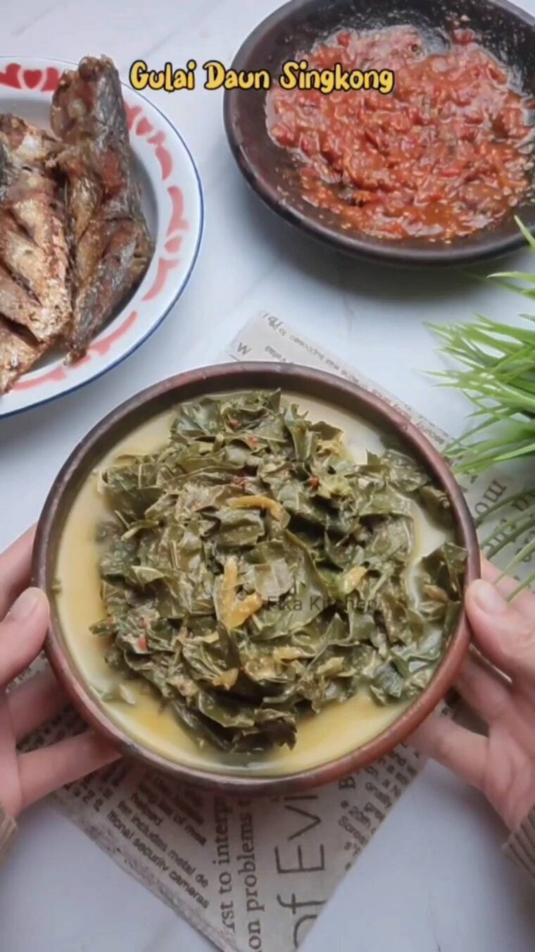 Resep Gulai Daun Singkong Teri Dari fika_ummurafkanz