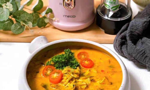 Jantung Pisang Kuah Santan - Masakan dari Jantung Pisang