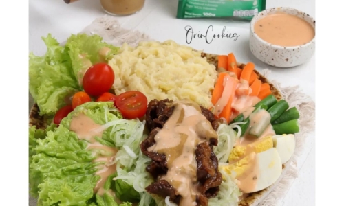 Selada Banjar - Masakan dari Kentang, Mayones, dan Selada