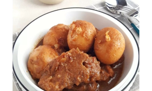 Semur Telur Tahu - Masakan dari Tahu dan Telur