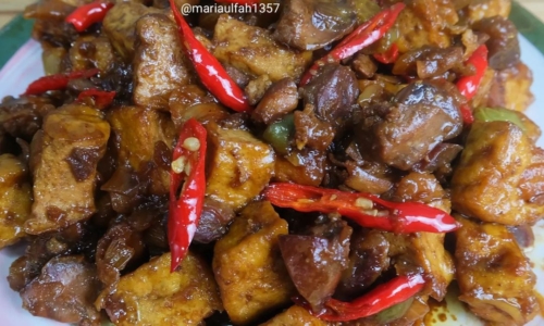 Tumis Tahu Ati Ampela