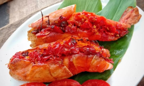 Udang Bakar Pedas