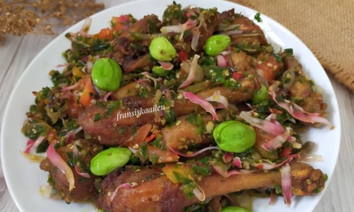 Ayam Cabe Hijau Kecombrang - Masakan dari Kecombrang